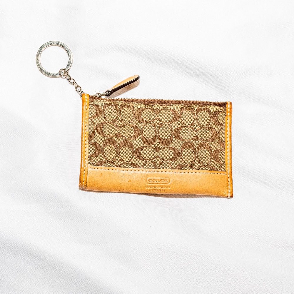 Coach key and coin pouch
